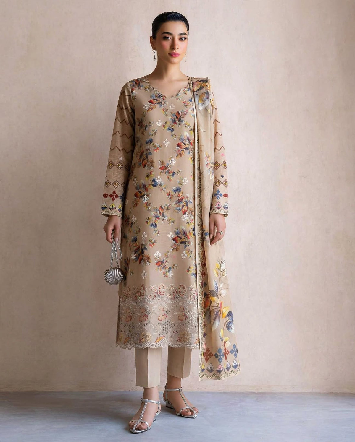 Emroz Digital Doria Embroidered 3-Piece