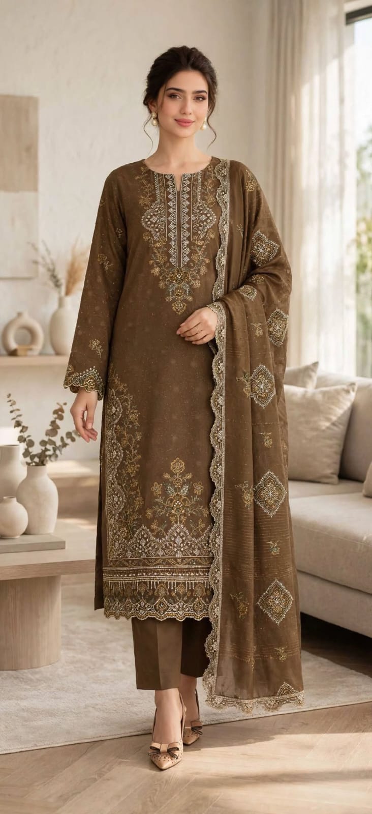 Emroz Chamki Winter Embroidered 3-Piece
