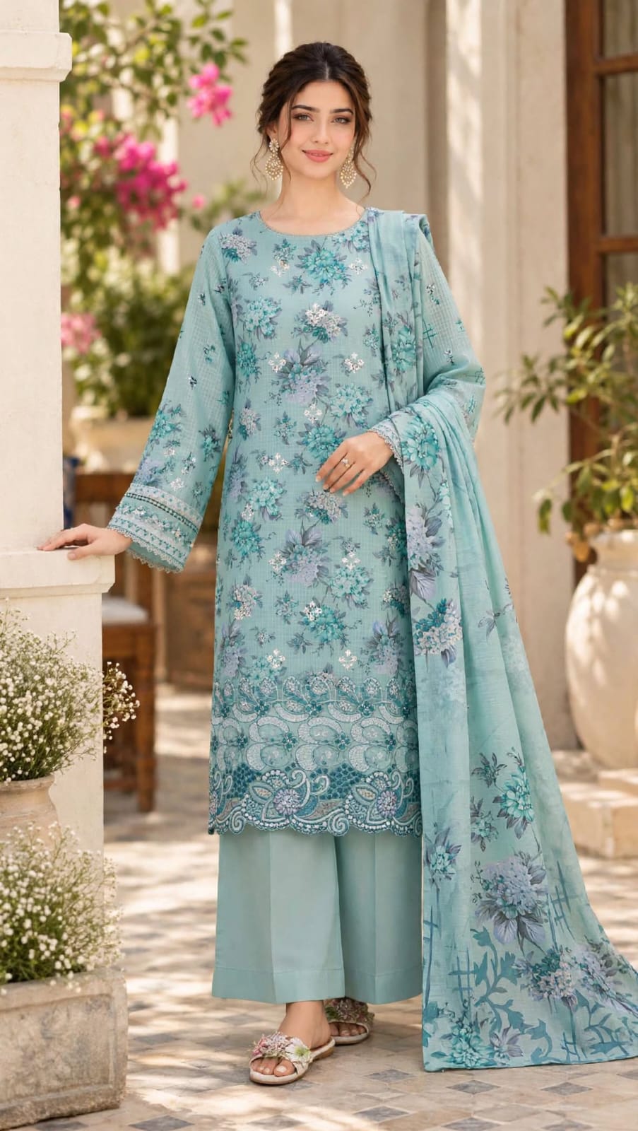Emroz Digital Doria Embroidered 3-Piece