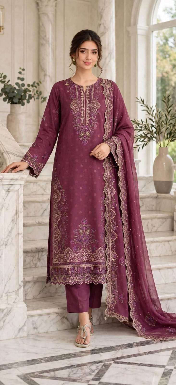 Emroz Chamki Winter Embroidered 3-Piece