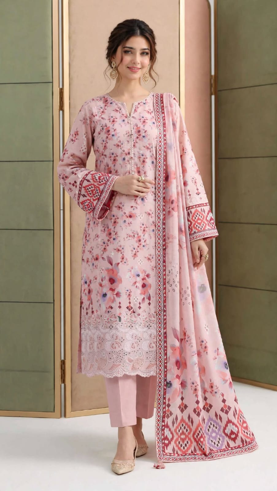 Emroz Digital Doria Embroidered 3-Piece