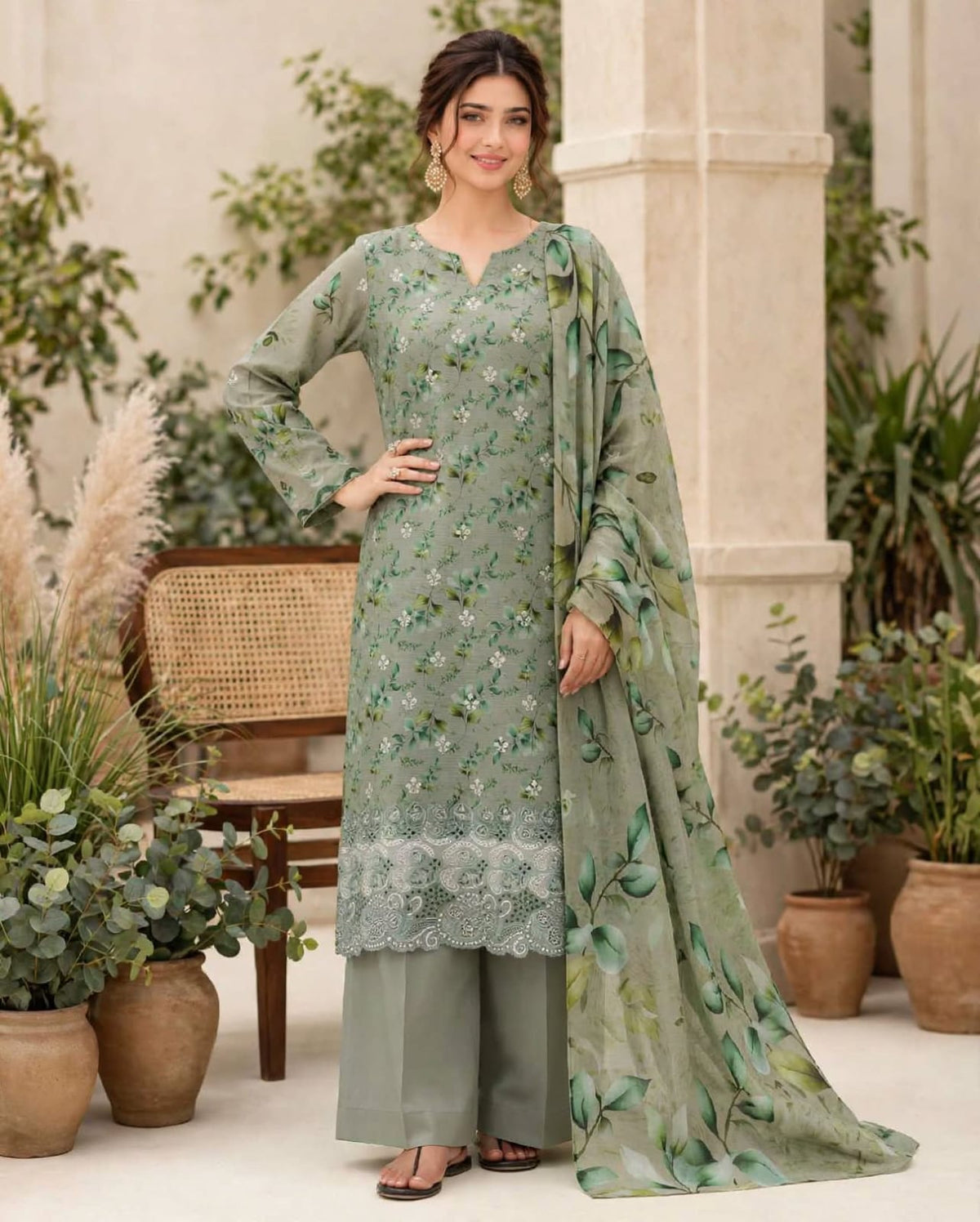 Emroz Digital Doria Embroidered 3-Piece