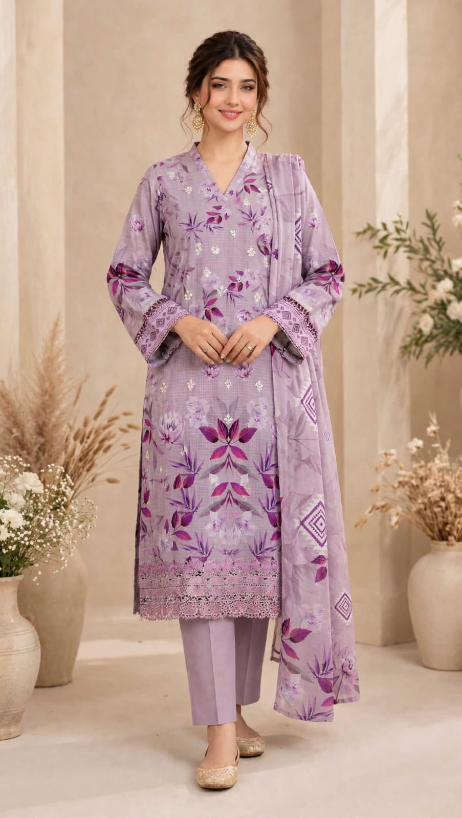 Emroz Digital Doria Embroidered 3-Piece