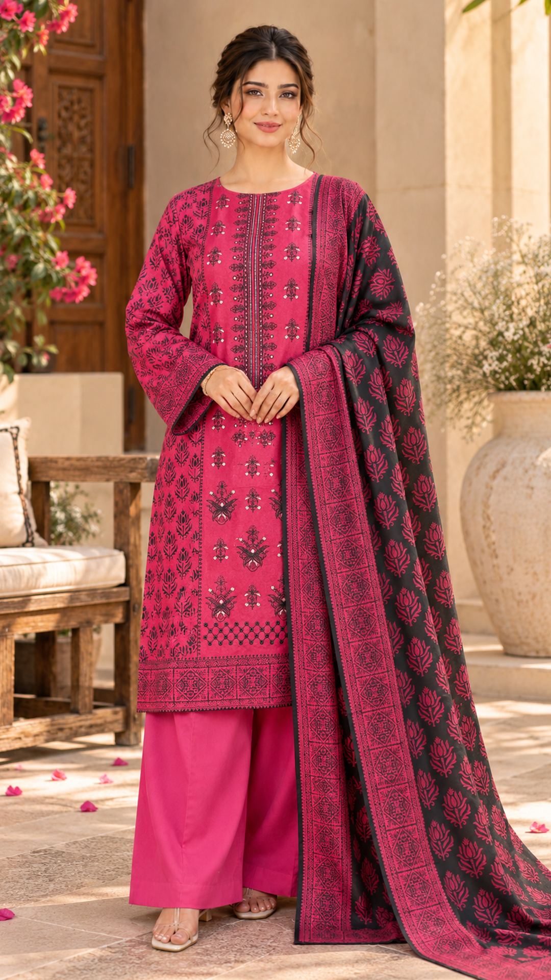 Emroz Premium Embroidered Dhanak