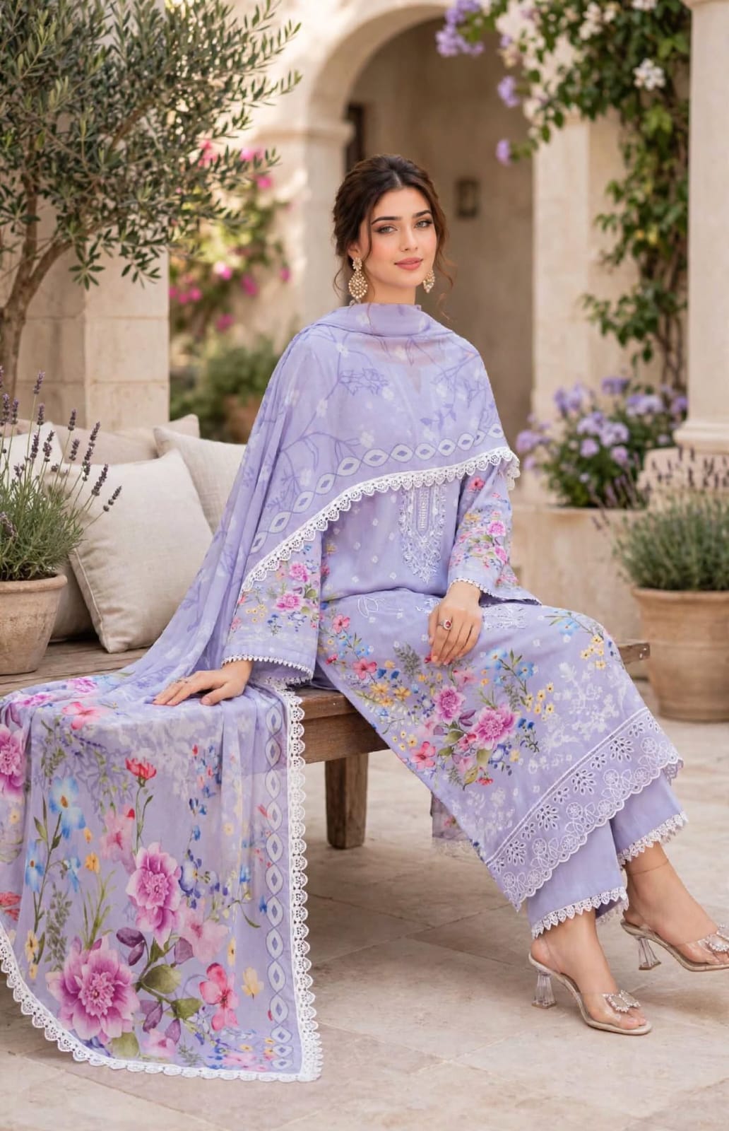 Emroz Lawn Karandi Digital Embroidered 3-Piece