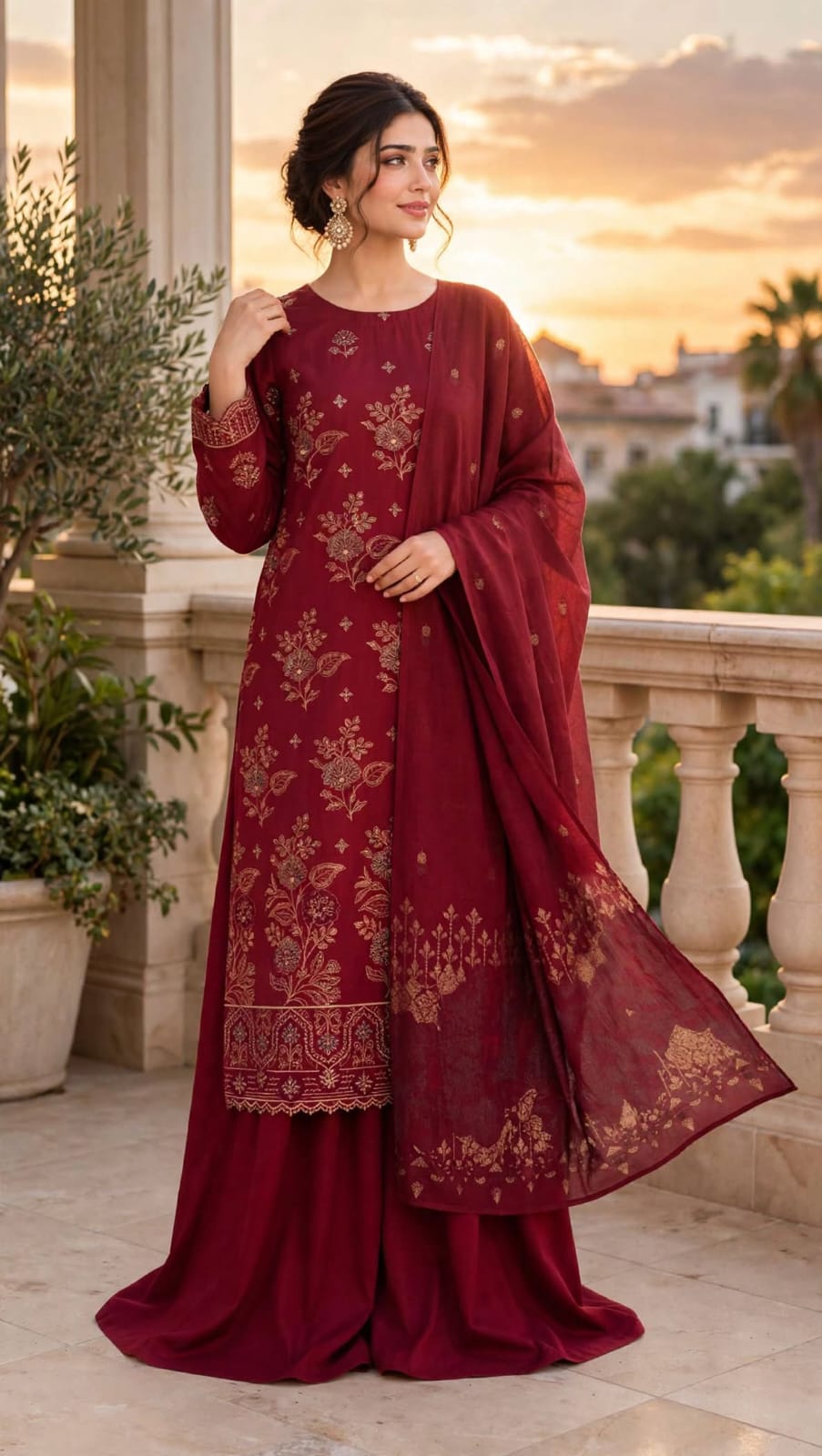 Emroz Lawn Doria Embroidered 3-Piece