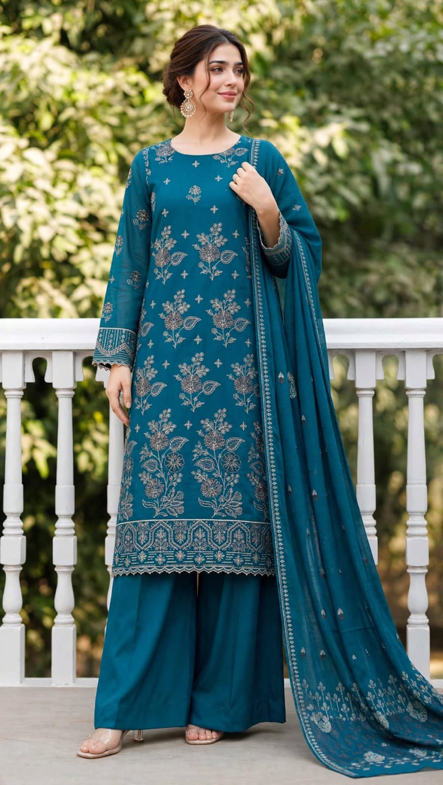 Emroz Lawn Doria Embroidered 3-Piece