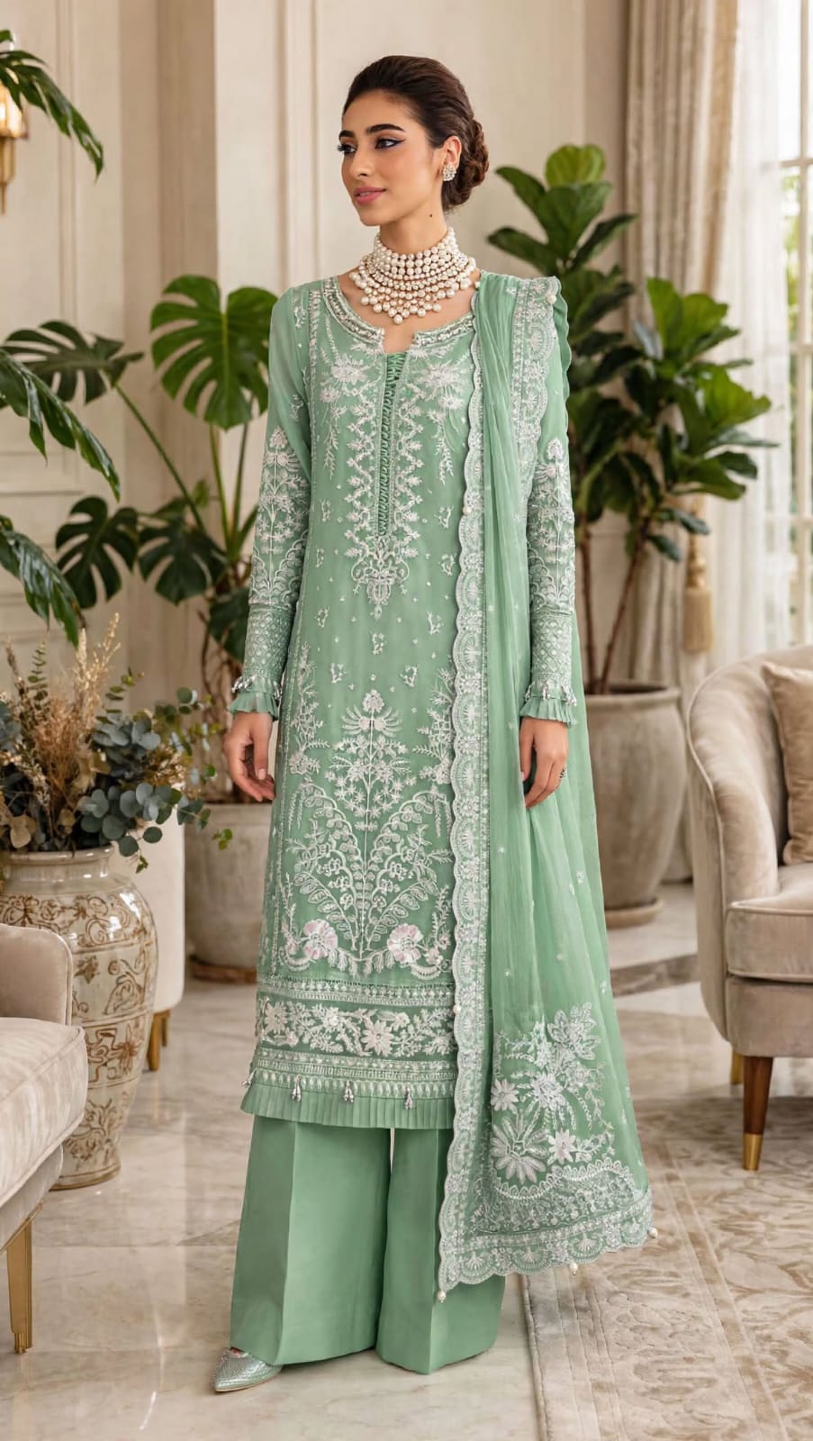 Emroz Fancy Embroidered Viscose 3-Piece