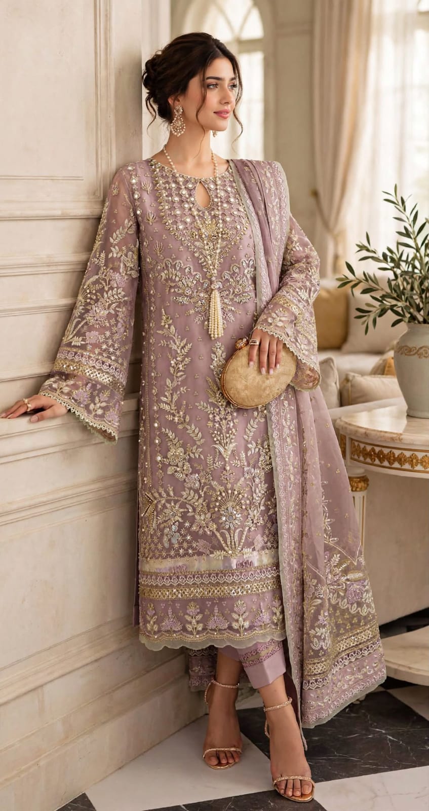 Emroz Fancy Embroidered Viscose 3-Piece