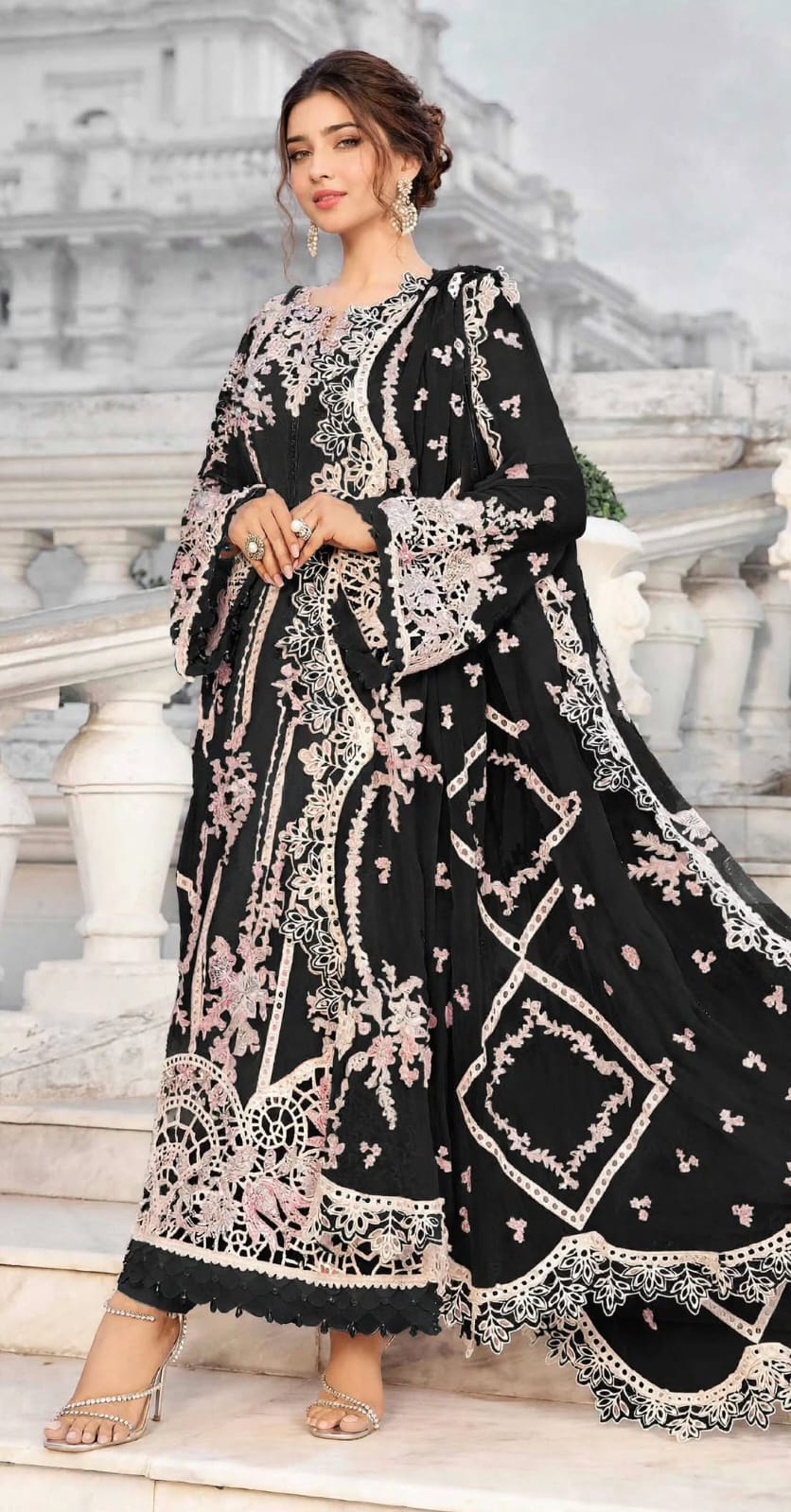 Emroz Fancy Embroidered Viscose 3-Piece
