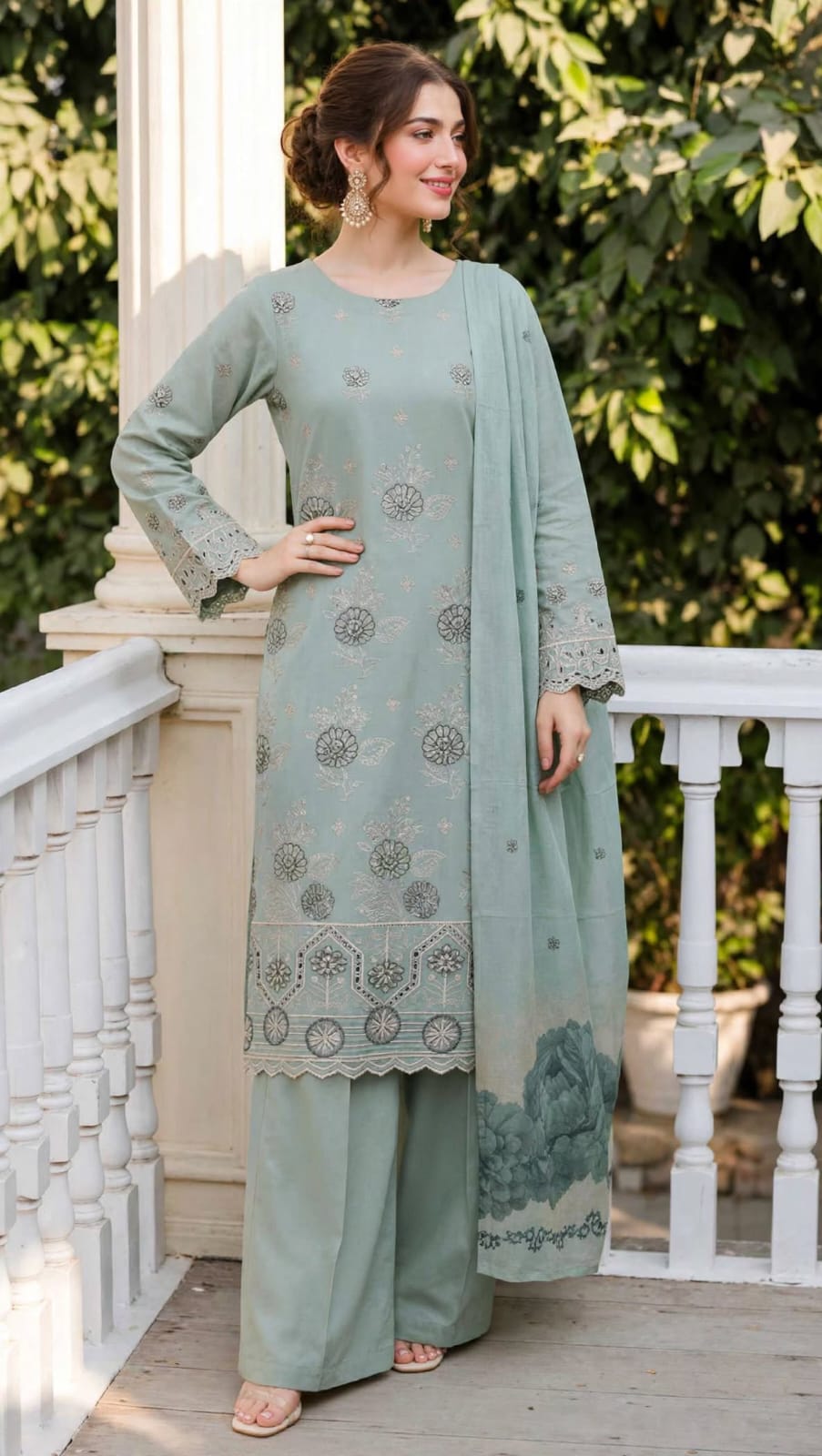 Emroz Lawn Doria Embroidered 3-Piece