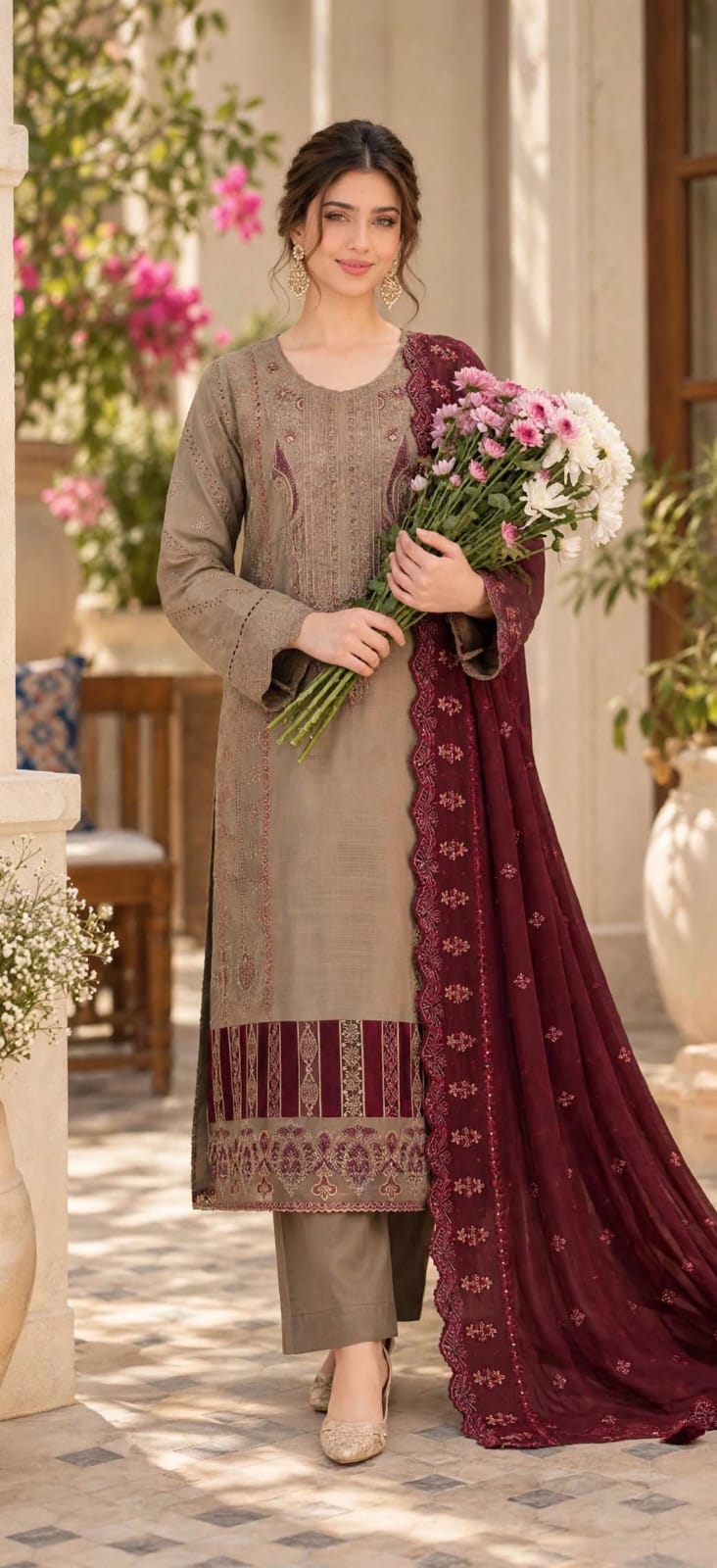 Embroidered suits