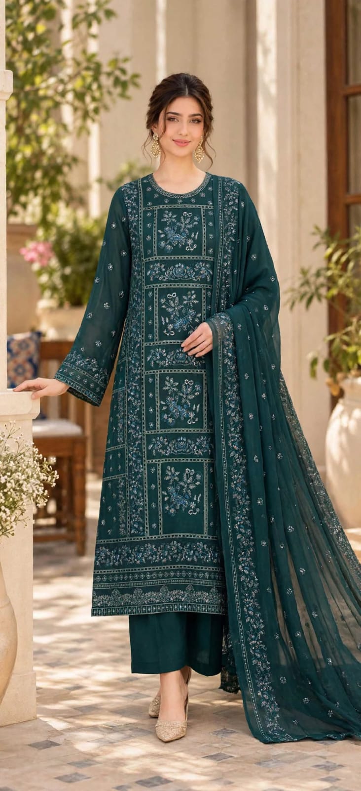 Embroidered suits