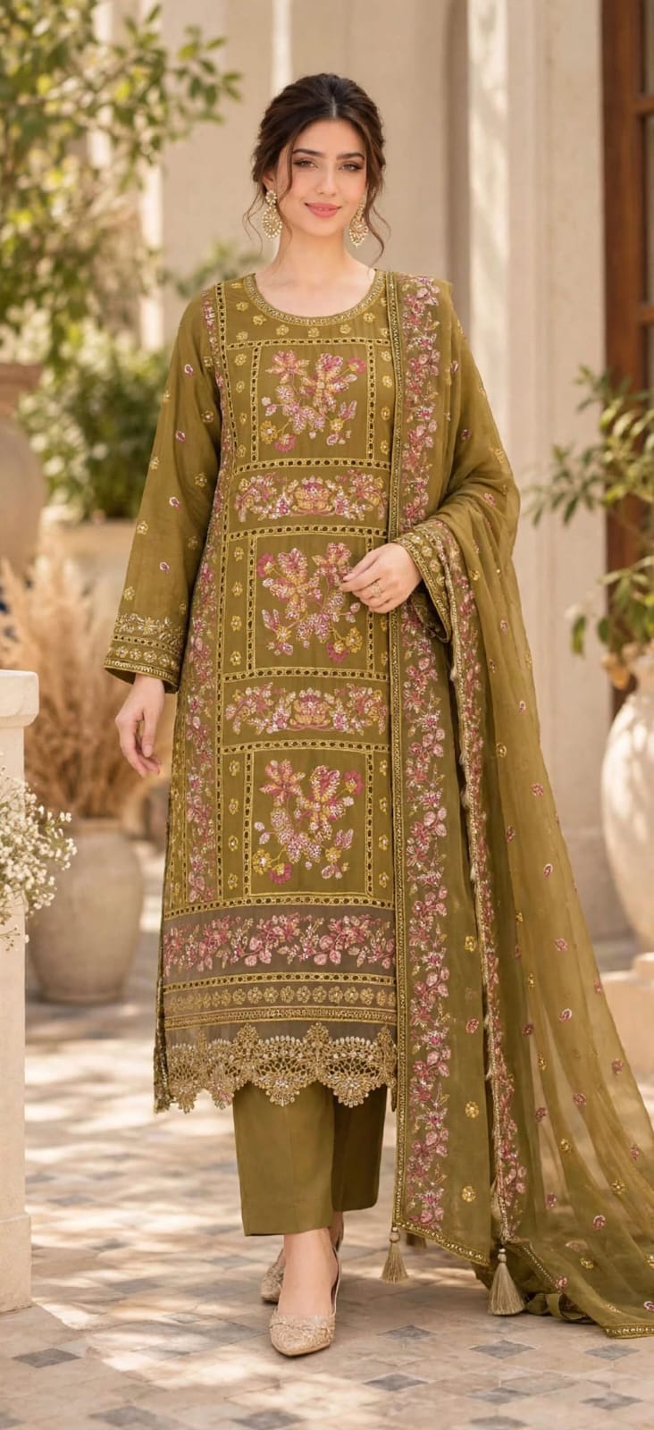 Embroidered suits